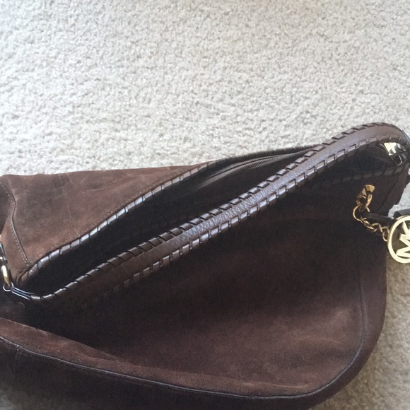Michael Kors Brown Suede Hobo Bag - Picture 6 of 6